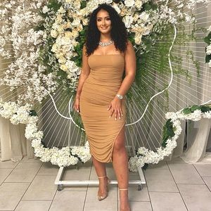 Nude & flaunt it dress!